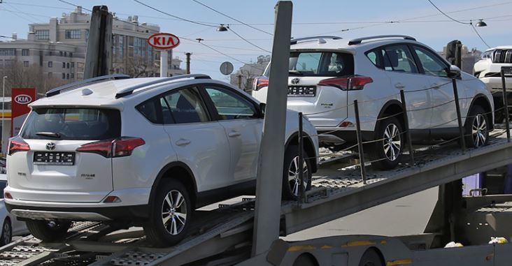 Стали известны данные экспорта российских легковых автомобилей