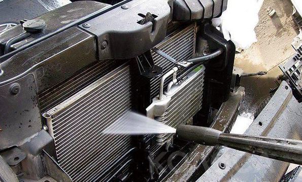 Промывка радиатора на авто без кондиционера