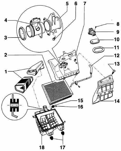 Датчики и исполнительные механизмы системы управления двигателем Volkswagen Passat B5