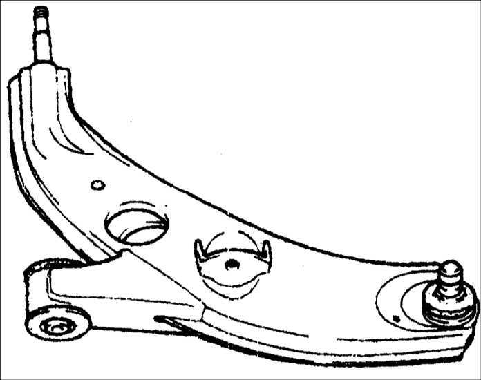  Нижний рычаг передней подвески Kia Clarus