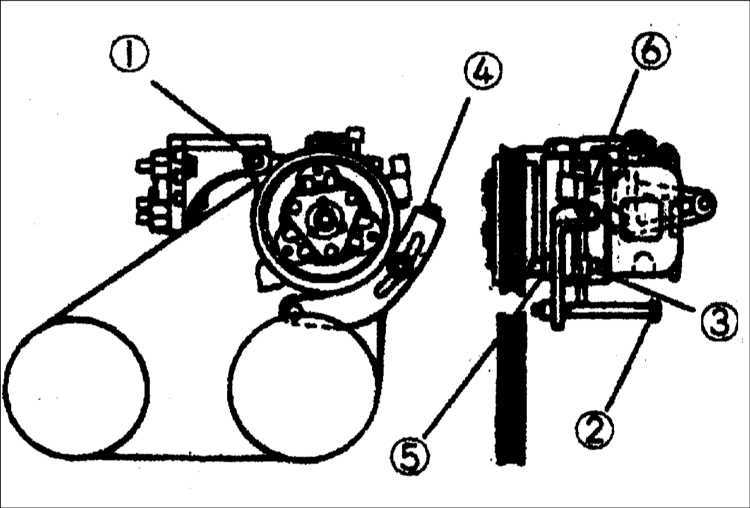  Снятие и установка компрессора Kia Clarus