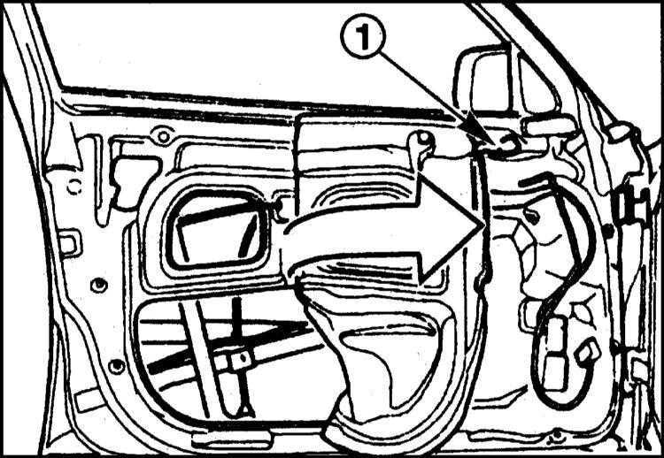 Снятие и установка дверного замка BMW 5 (E39)