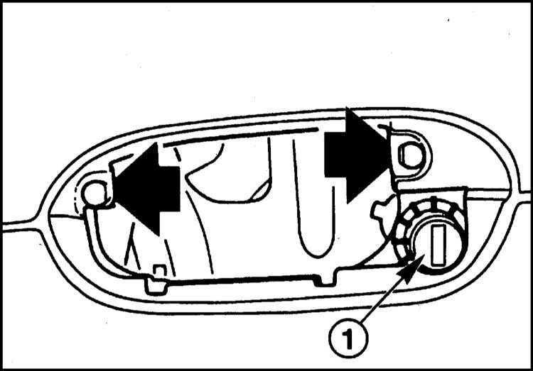  Снятие и установка цилиндра замка BMW 5 (E39)