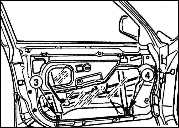  Снятие и установка электрического стеклоподъемника BMW 5 (E39)