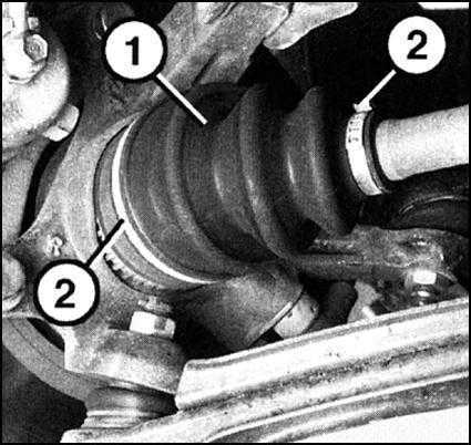  Проверка состояния защитных чехлов приводных валов BMW 5 (E39)