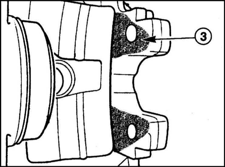 Снятие и установка задних тормозных колодок BMW 5 (E39)