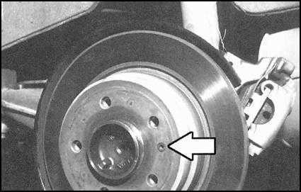  Снятие и установка тормозного диска задних колес BMW 5 (E39)